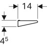 Настенная полка GEBERIT RENOVA 299260000 60 см белый