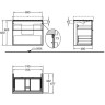 Тумба под раковину GEBERIT ICON 841376000 75 см