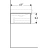 Тумба с раковиной GEBERIT ICON 124090000+840290000